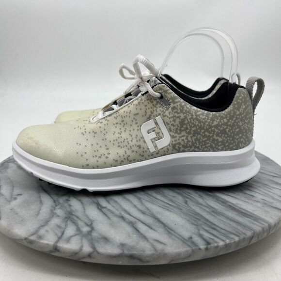 FootJoy Leisure Golf Shoes Womens 6.5 Bone White Synthetic Spikeless Sneakers - Picture 8 of 11